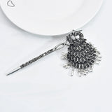 Indian Vintage Metal Chinese Chopstick Hair Sticks for Women Female Hairpins