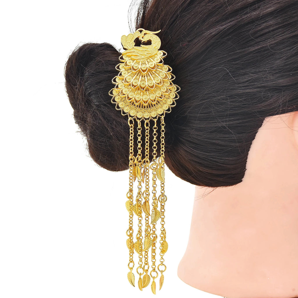 Indian Vintage Metal Chinese Chopstick Hair Sticks for Women Female Hairpins