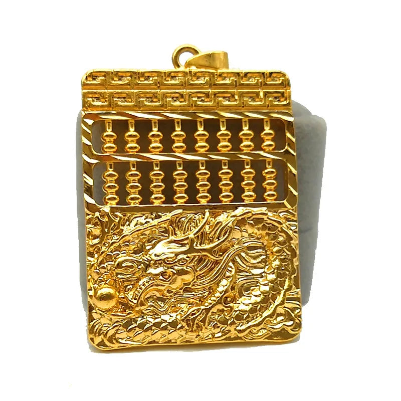 Dragon Abacus Sand Pendant Necklace
