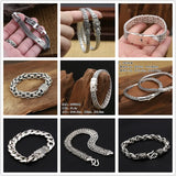 925 Silver Thai Silver Bracelet Retro Ethnic Wind