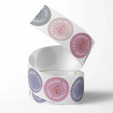 500pcs Thank You Flower Round Shape Sticker
