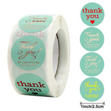 Green Round Foil Stickers Sealed Label Party Supplies