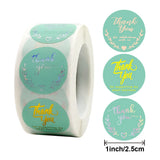 Green Round Foil Stickers Sealed Label Party Supplies