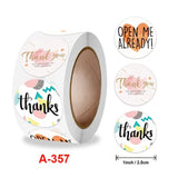 Vintage Heart Sticker Roll, 500 pcs 2.5cm Round Shape Reward Label