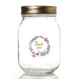 Vintage Heart Sticker Roll, 500 pcs 2.5cm Round Shape Reward Label