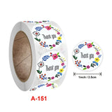Small Flower Sticker Roll Vintage Scrapbooking Round Shape Teacher