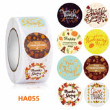 500pcs Thanksgiving Stickers Pumpkin Be Grateful Candy Seal Label Deco