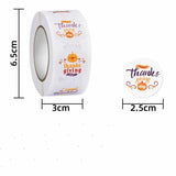 500pcs Thanksgiving Stickers Pumpkin Be Grateful Candy Seal Label Deco