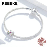 Thanksgiving Zircon Beads 925 Sterling Silver Pendant Jewelry DIY