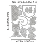 Thanksgiving Metal Die Cuts Pine Cones Embossing Template Mould Squirrel