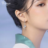 S925 Silver Mermaid Tassel Drop Earrings - Women's Charms Gift