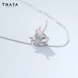 Silver Plated Sheep Pendant Necklace for Women