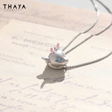 Silver Plated Sheep Pendant Necklace for Women