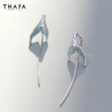 Crystal Chain Dangle Earrings Fine Jewelry