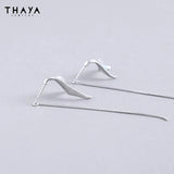 Crystal Chain Dangle Earrings Fine Jewelry