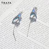 Crystal Chain Dangle Earrings Fine Jewelry