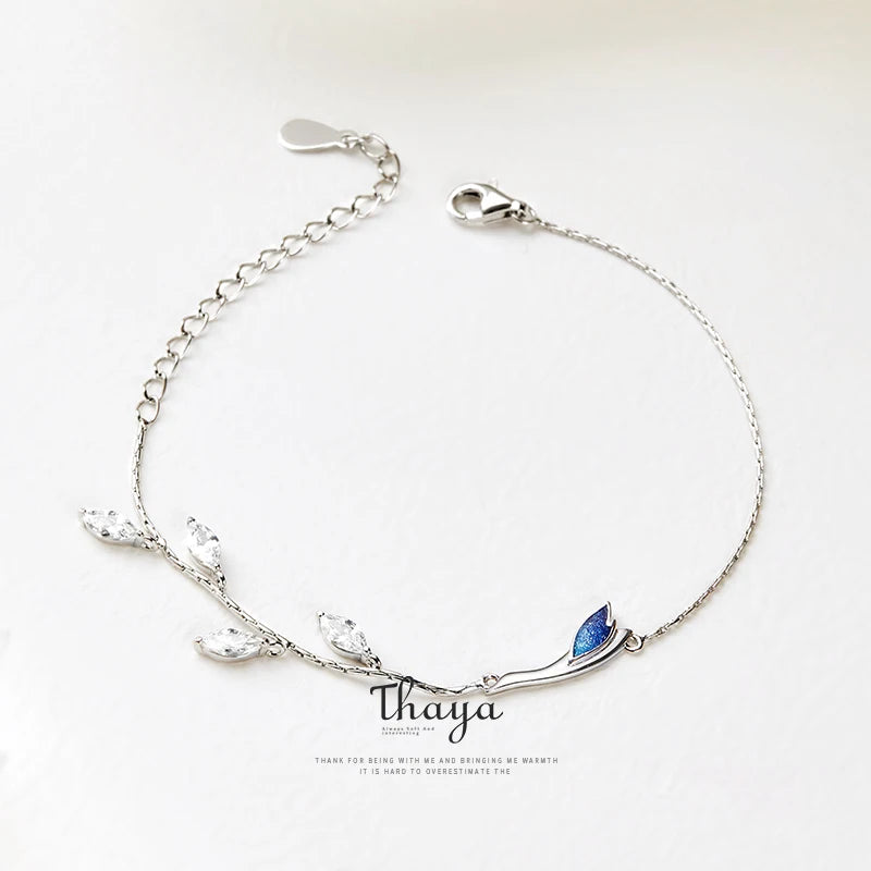 Chinese Style 925 Sterling Silver Crane Bracelets for Girls