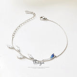 Chinese Style 925 Sterling Silver Crane Bracelets for Girls