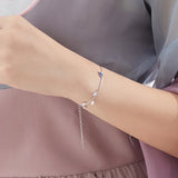Chinese Style 925 Sterling Silver Crane Bracelets for Girls