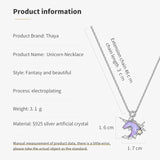 Unicorn Necklace 925 Silver Jewelry Pendant for Women
