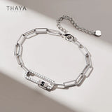 Copper Plated 18K Cross Chain Bangle Bracelet for Couple