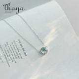 Mermaid Foam Bubble Crystal Necklace s925 silver Pendant for Women