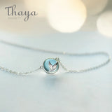 Mermaid Foam Bubble Crystal Necklace s925 silver Pendant for Women
