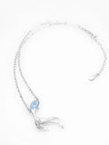 Mermaid Pendant Necklace Choker Women Engagement Fine Jewelry