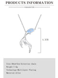 Mermaid Pendant Necklace Choker Women Engagement Fine Jewelry