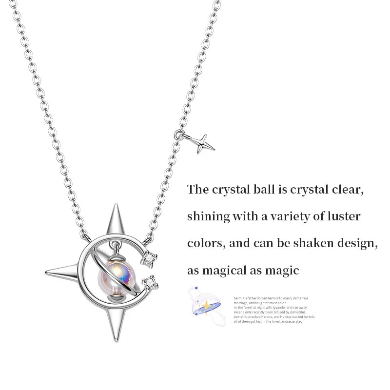 Vintage Plated Pendant Necklace Crystal For Women Fine Jewelry