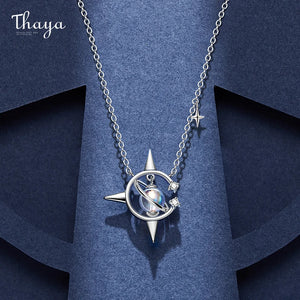 Vintage Plated Pendant Necklace Crystal For Women Fine Jewelry