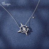 Vintage Plated Pendant Necklace Crystal For Women Fine Jewelry