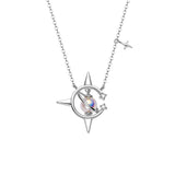 Vintage Plated Pendant Necklace Crystal For Women Fine Jewelry