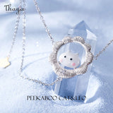 Cat Pendant Necklace Women Choker Necklace Constellation Necklace