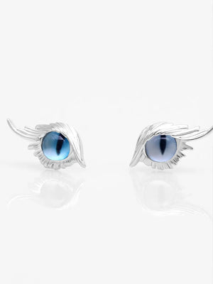 Vintage Crystal Pupils Stud Earrings Party Jewelry Gift
