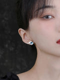 Vintage Crystal Pupils Stud Earrings Party Jewelry Gift