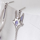Fox Animals Women Earrings Hanging Earrings Silver Engagement Jewelry