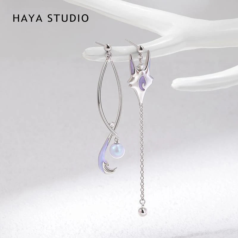 Fox Animals Women Earrings Hanging Earrings Silver Engagement Jewelry