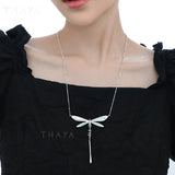Dragonfly Animals Necklace Crystal Jewelry Birthday Gift