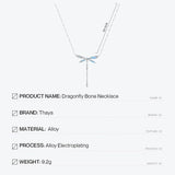 Dragonfly Animals Necklace Crystal Jewelry Birthday Gift