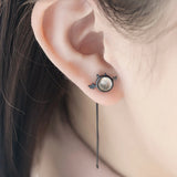Little Devil Sterling Silver Ear Stud Drop Earrings for Women