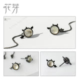Little Devil Sterling Silver Ear Stud Drop Earrings for Women