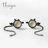 Little Devil Sterling Silver Ear Stud Drop Earrings for Women