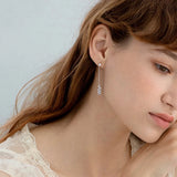 Provence Earring 925 Silver Zircon Unique Purple Earring for Women