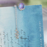 Provence Earring 925 Silver Zircon Unique Purple Earring for Women