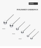 S925 Silver Women Earring Studs Hypoallergenic Jewelry