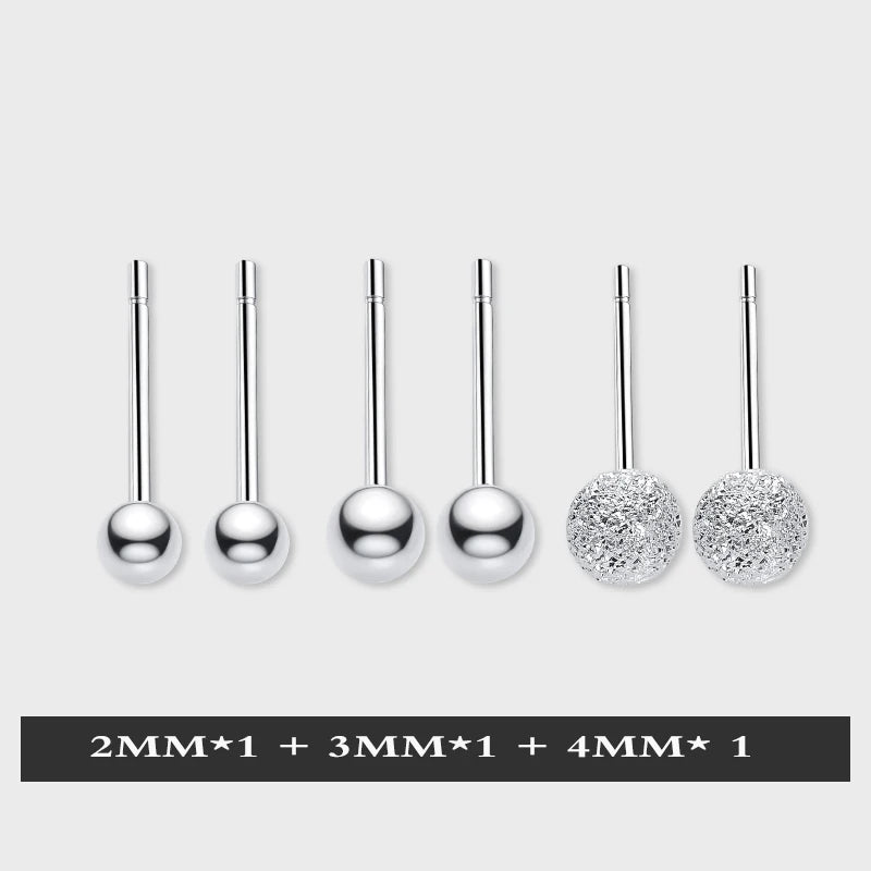 S925 Silver Women Earring Studs Hypoallergenic Jewelry