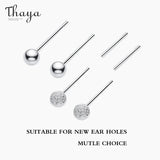 S925 Silver Women Earring Studs Hypoallergenic Jewelry