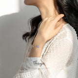 S925 Silver Unicorn Bracelet Crystal Drip oil For Women