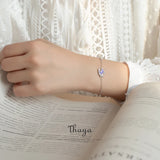 S925 Silver Unicorn Bracelet Crystal Drip oil For Women